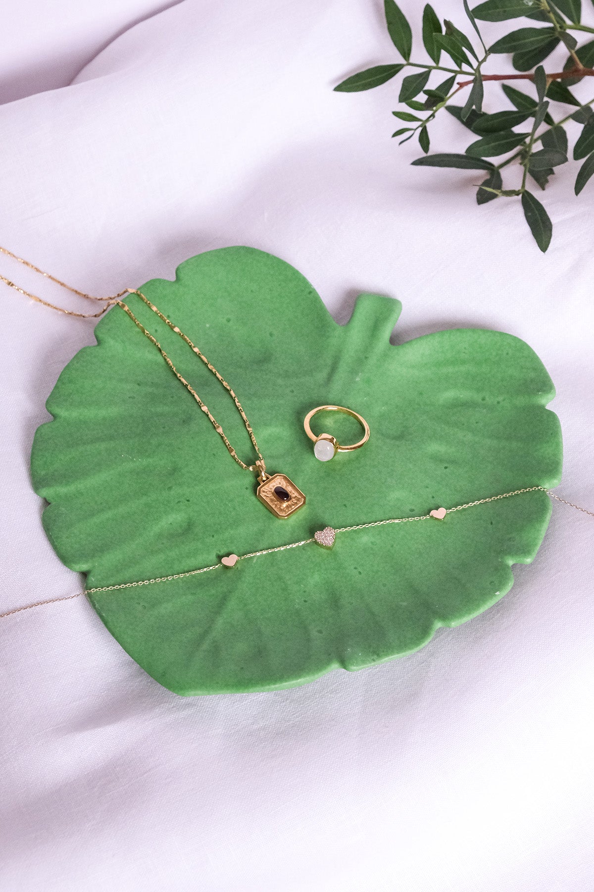 Monstera Leaf Jewellery Tray