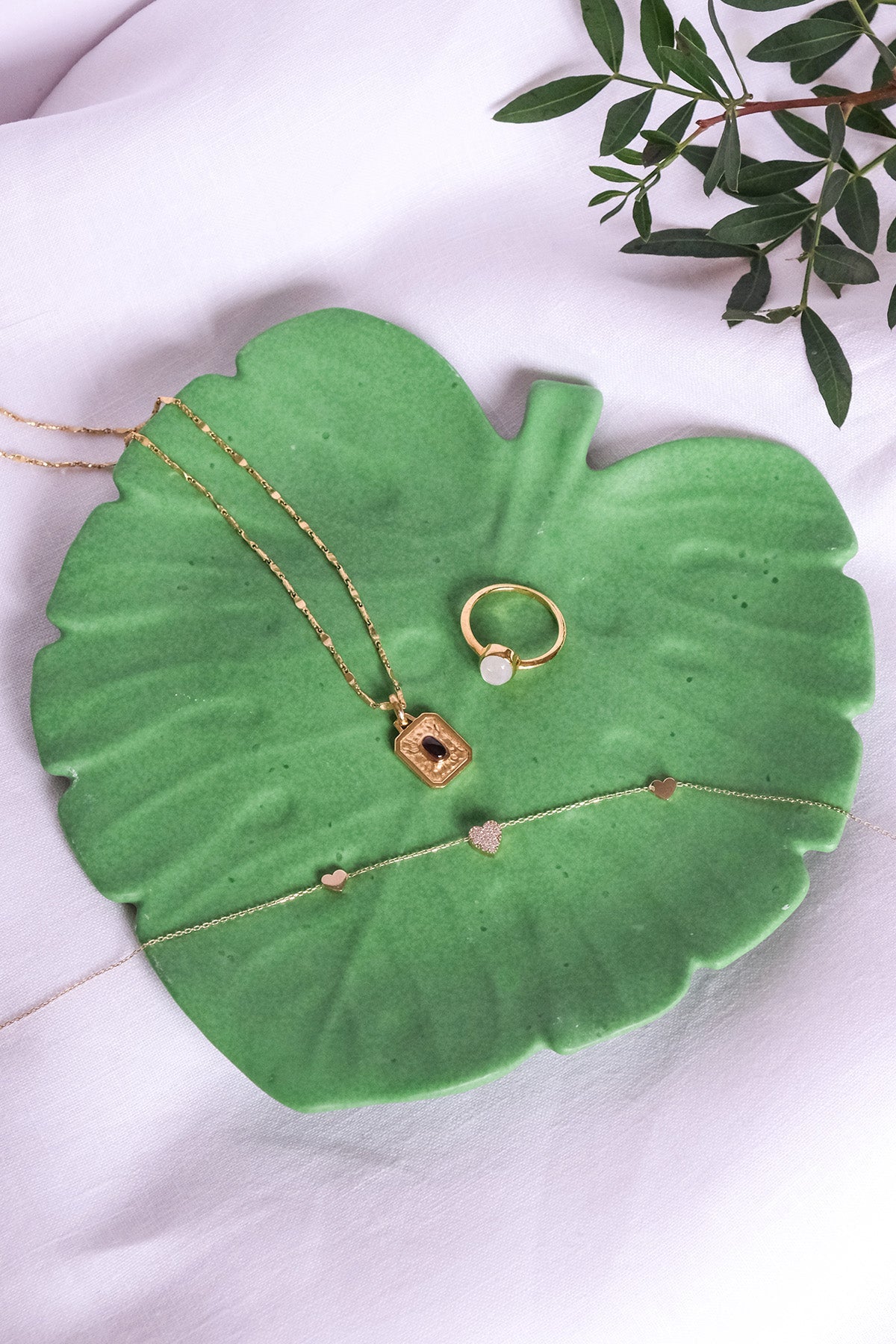 Monstera Leaf Jewellery Tray