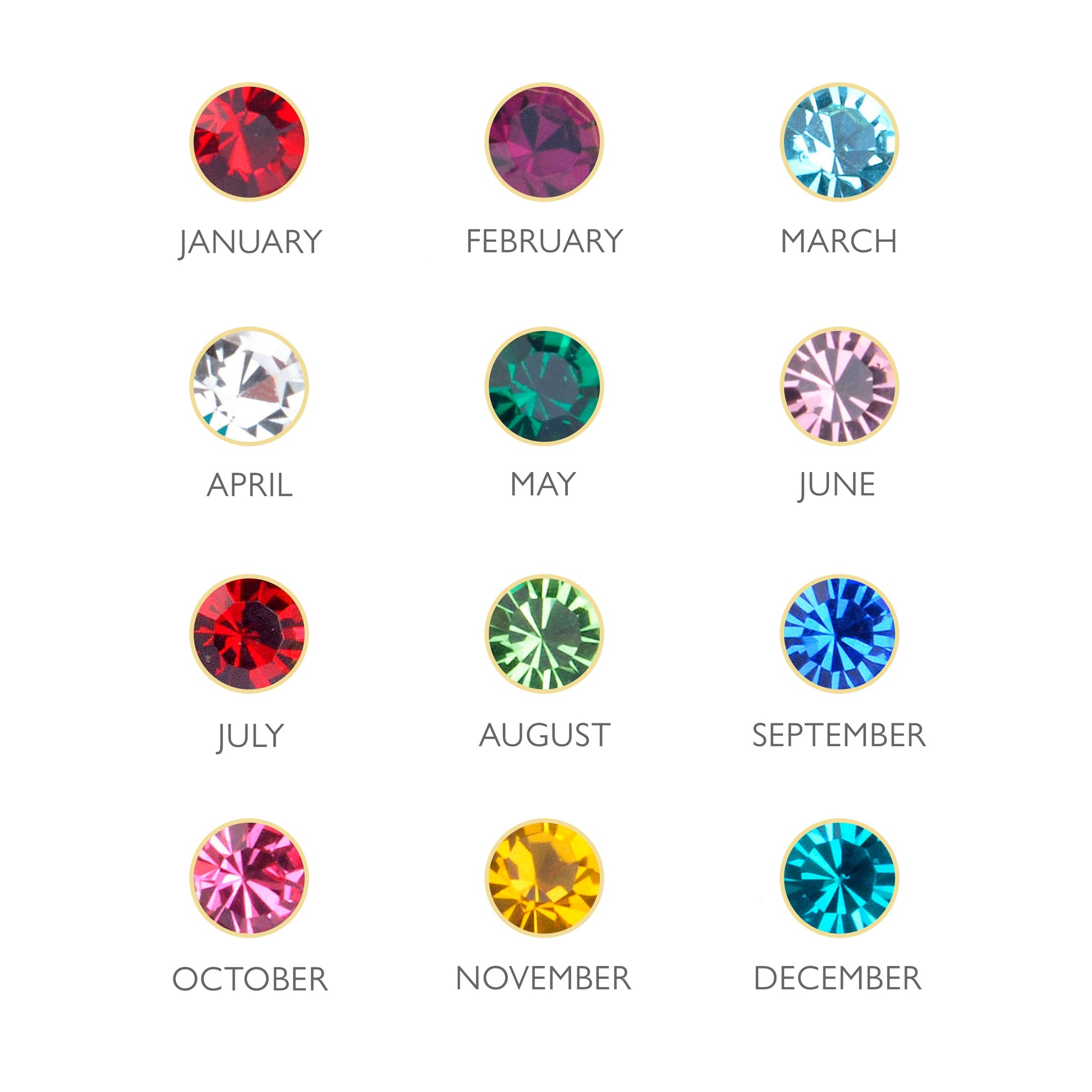 Personalised Silver Birth Flower Swarovski Crystal Bracelet