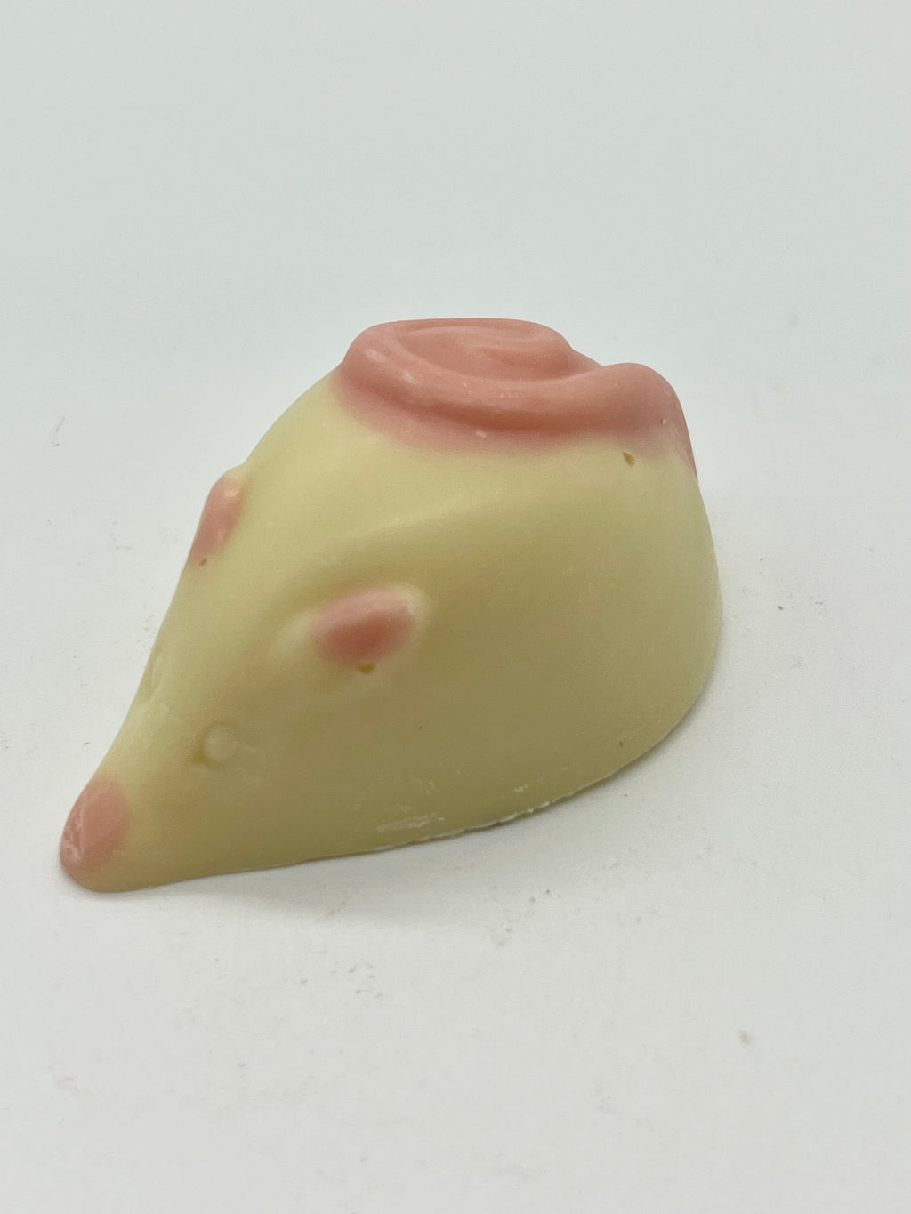 White Chocolate Mouse with Pink Ears