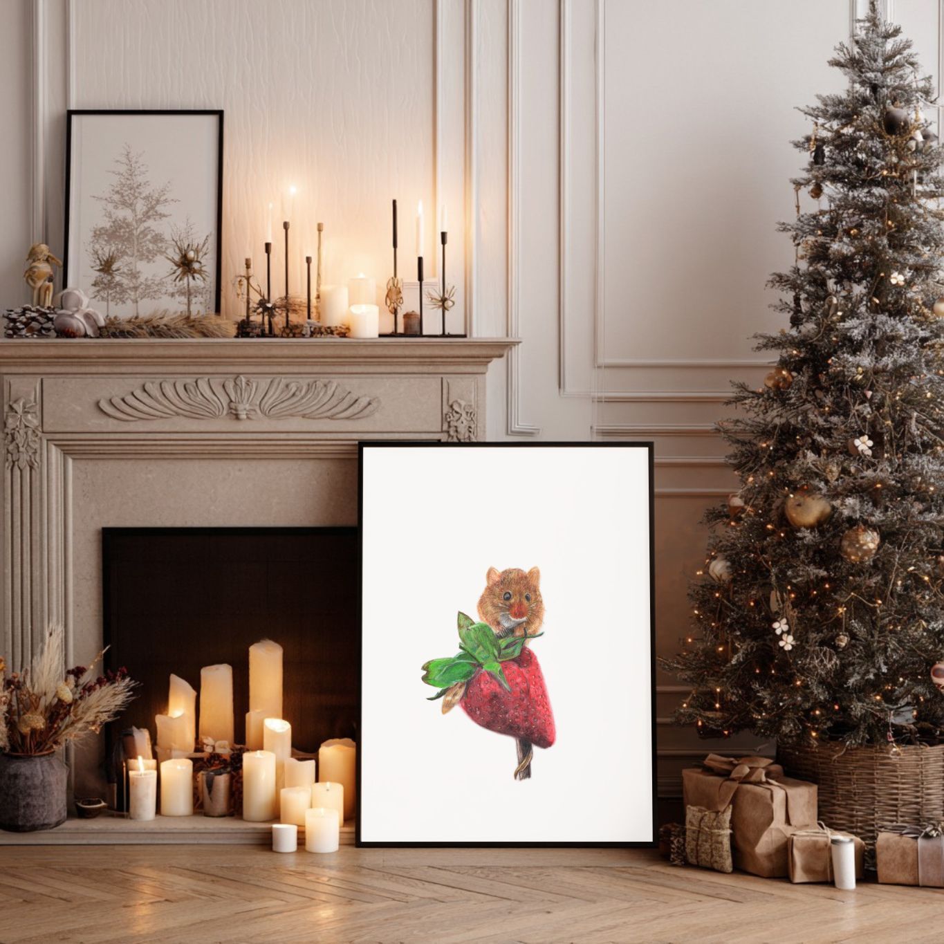 Field Mouse Wildlife Art Print