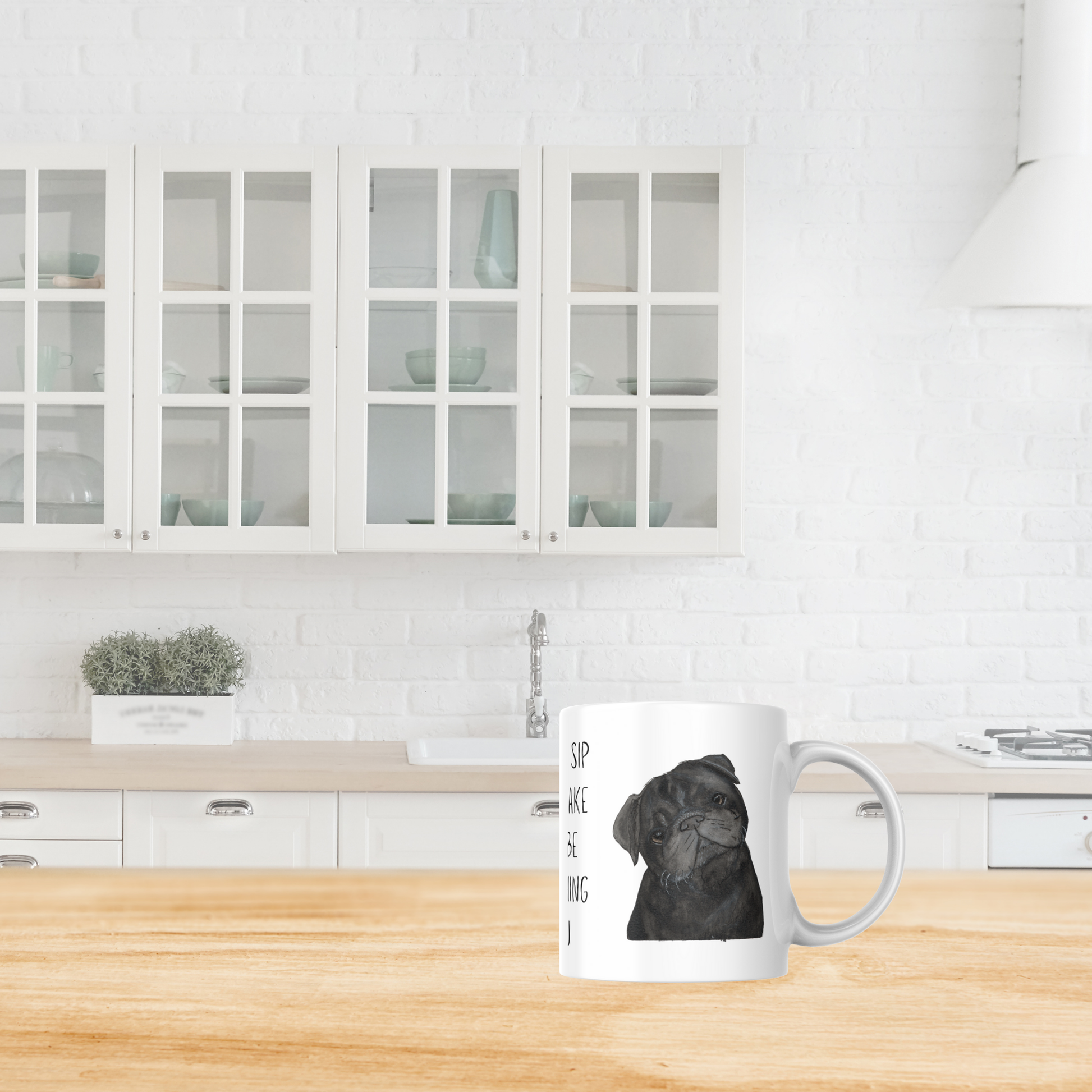 Pug Ceramic Coffee Mug for Dog Lovers