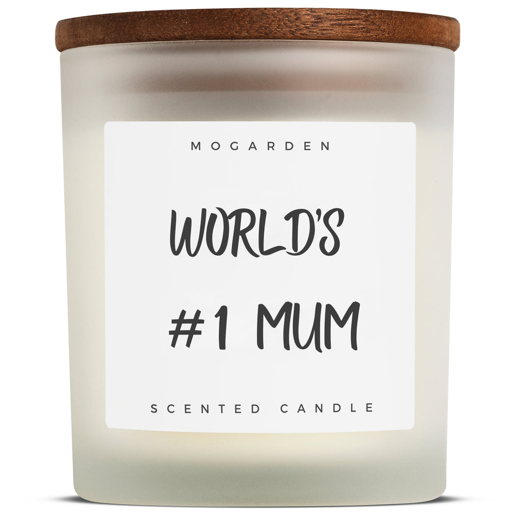 Natural Soy Vanilla Amber Candle Gift for Mum