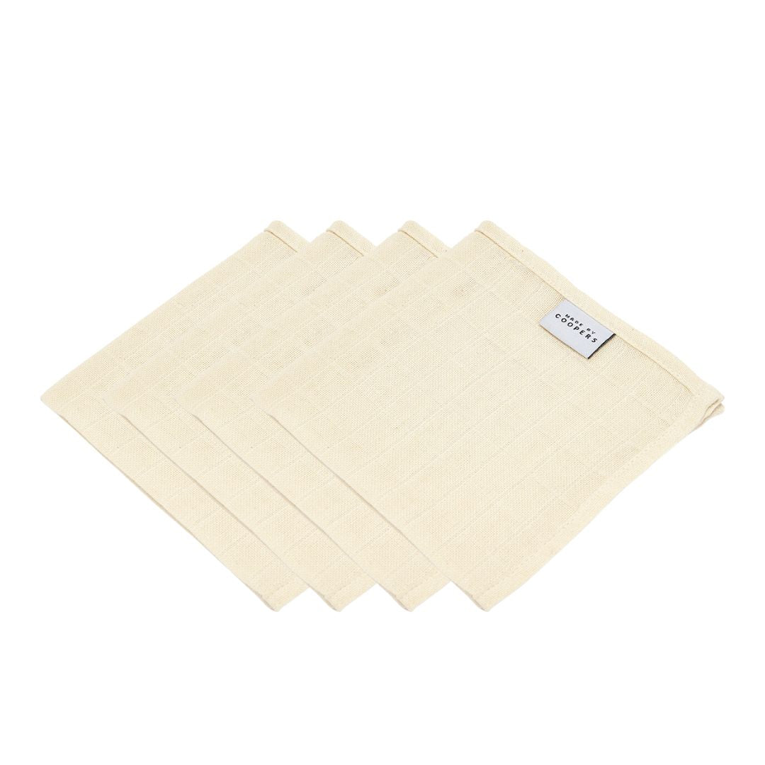 Organic Muslin Cloths 4 Pack