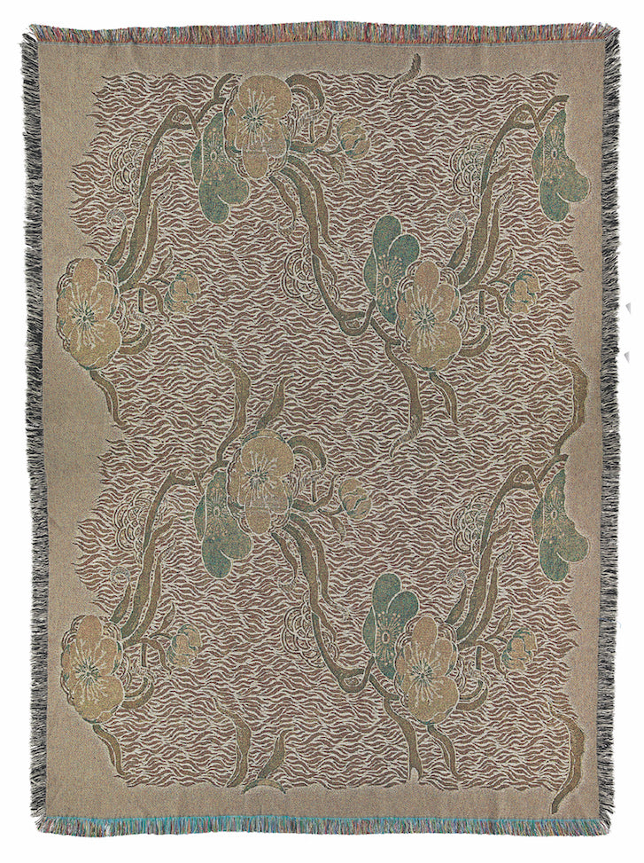 Nouveau Blossom Woven Blanket Pre Order