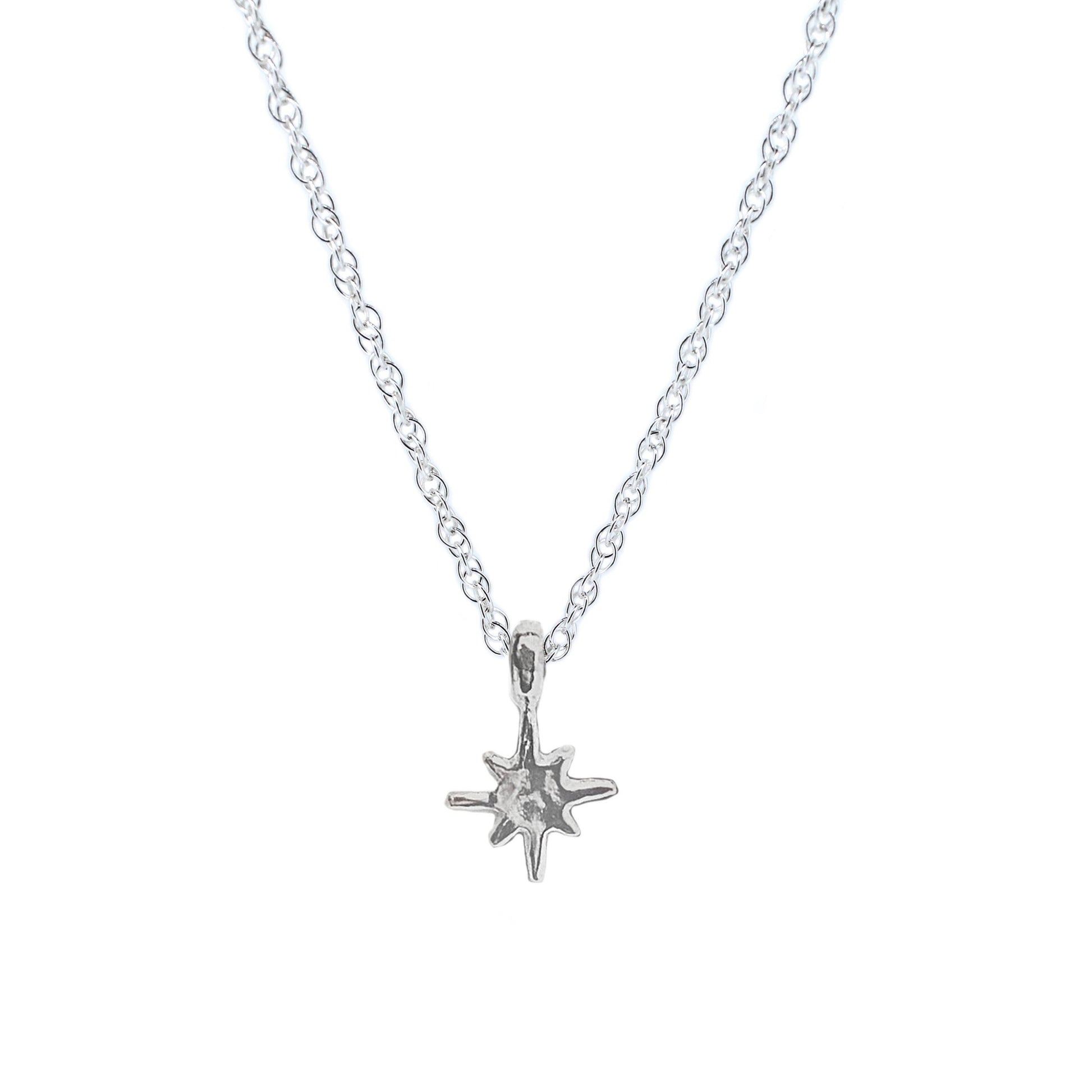 North Star Sterling Silver Rope Chain Necklace
