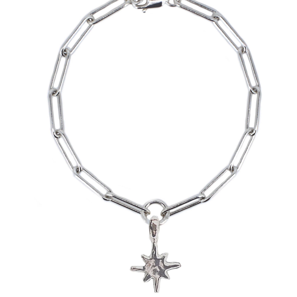 North Star Trace Chain Bracelet in Sterling Silver
