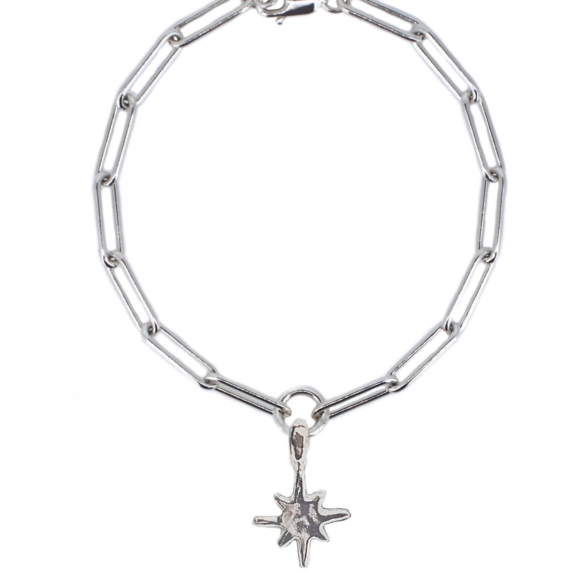 North Star Trace Chain Bracelet in Sterling Silver