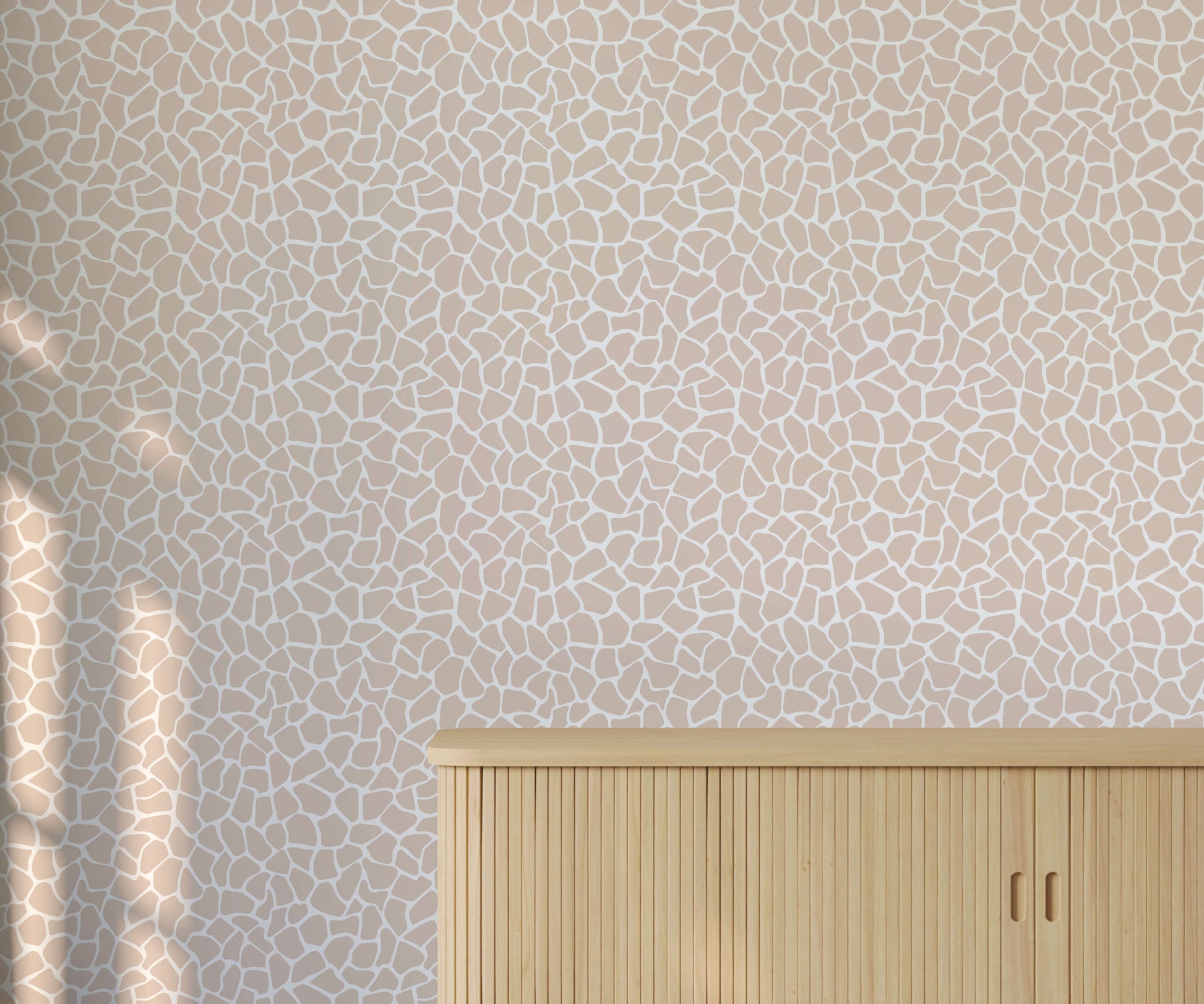 Giraffe Print Wallpaper Modern Minimalist