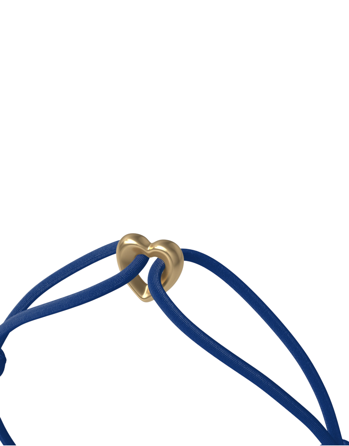 Golden Heart Cord Bracelet