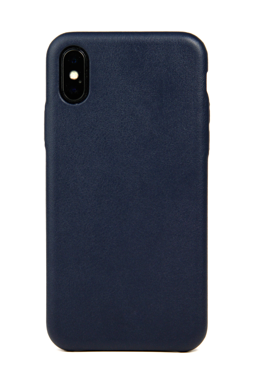 Navy Leather iPhone X Case