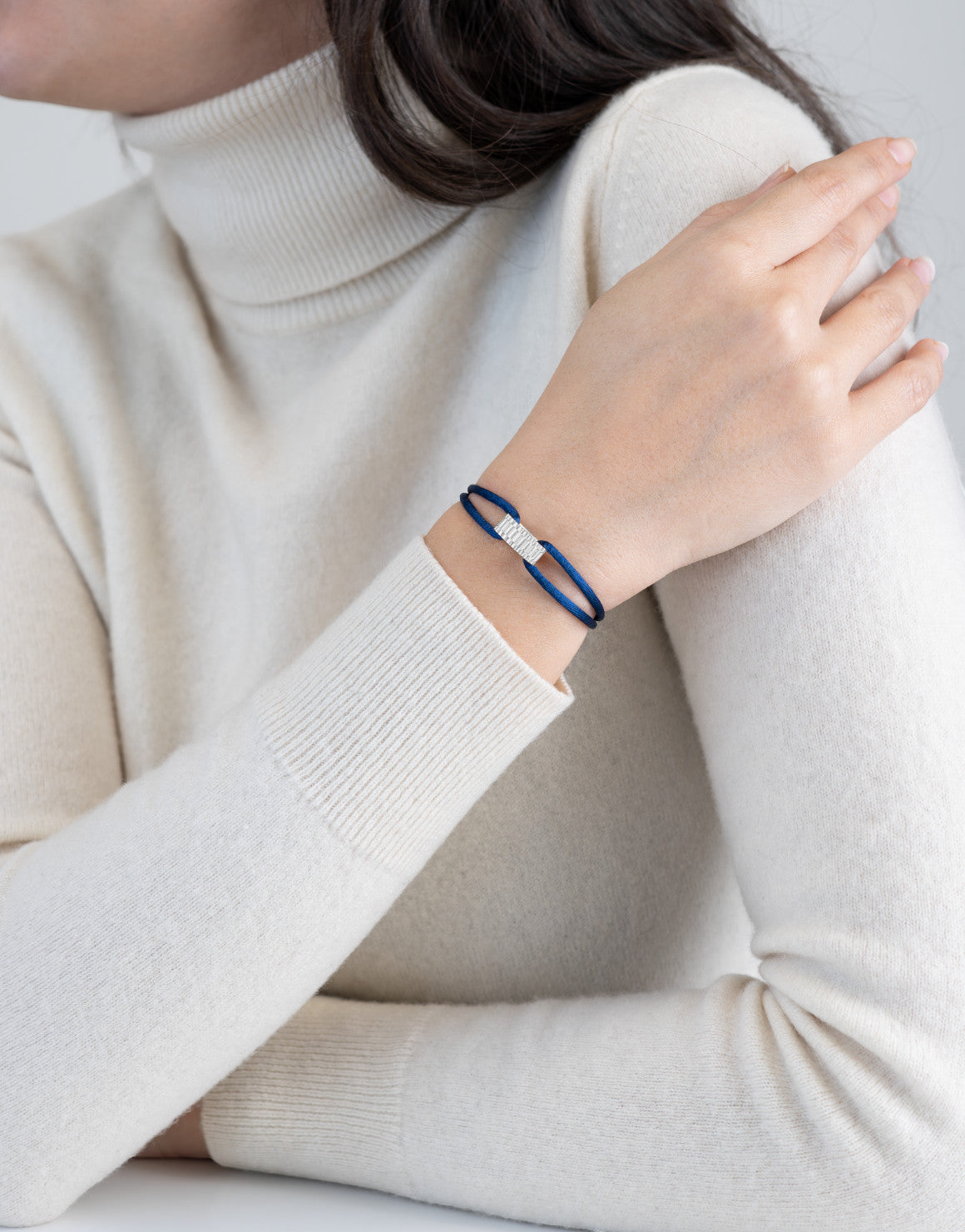 Regent Cord Bracelet in Sterling Silver