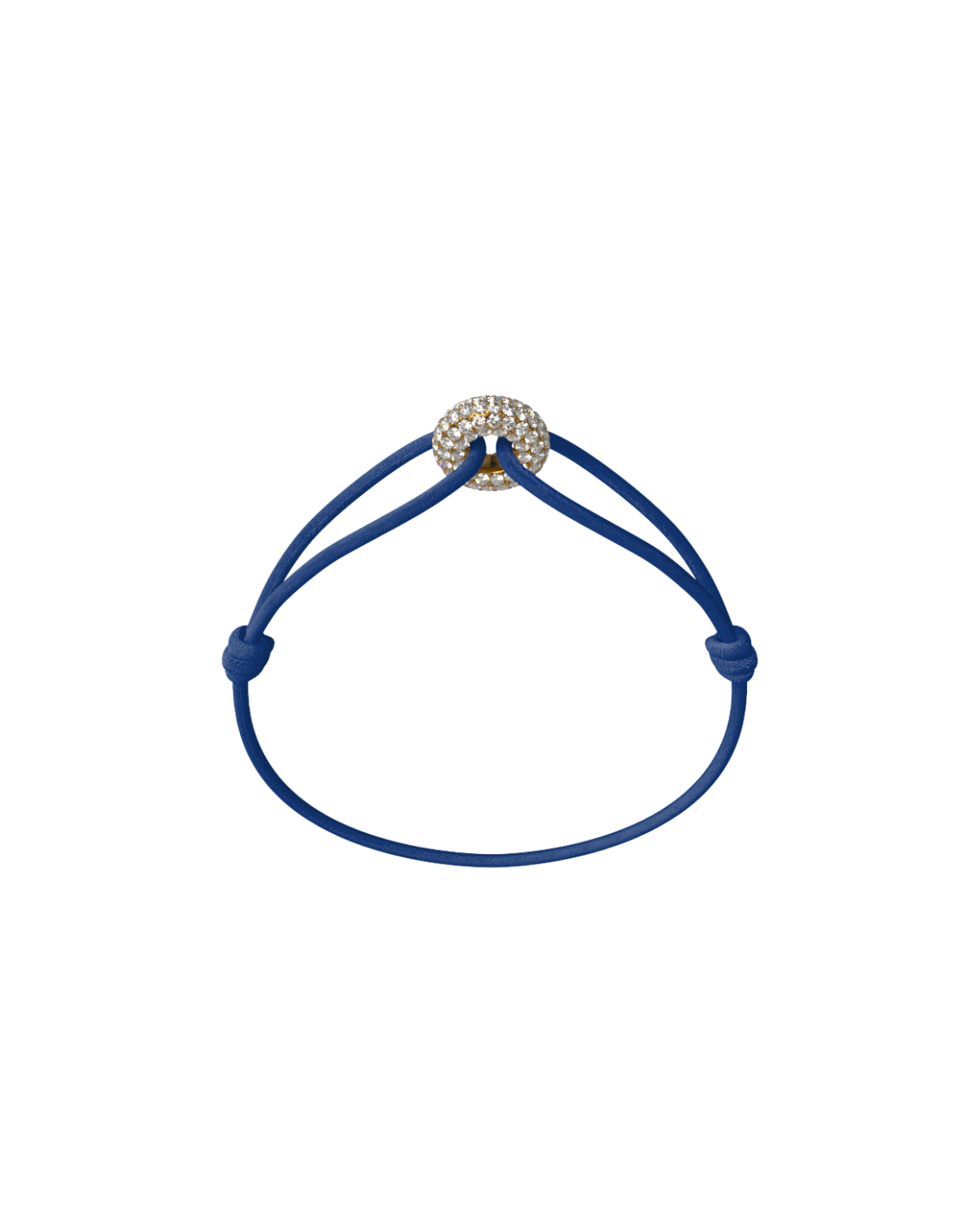 Mini Golden Soho Pave Cord Bracelet