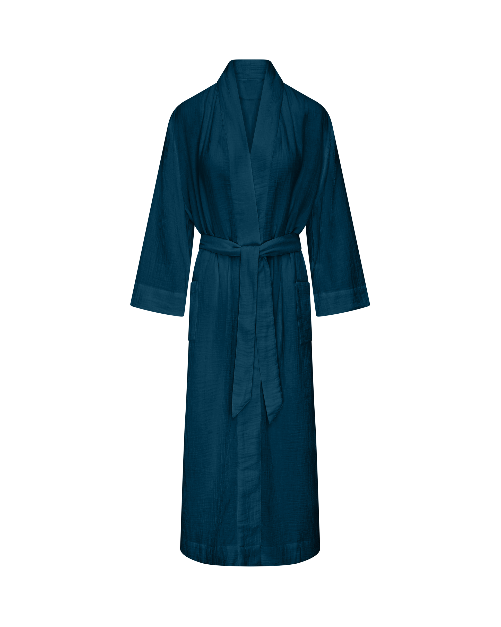 The Classic Belted Robe  - Navy