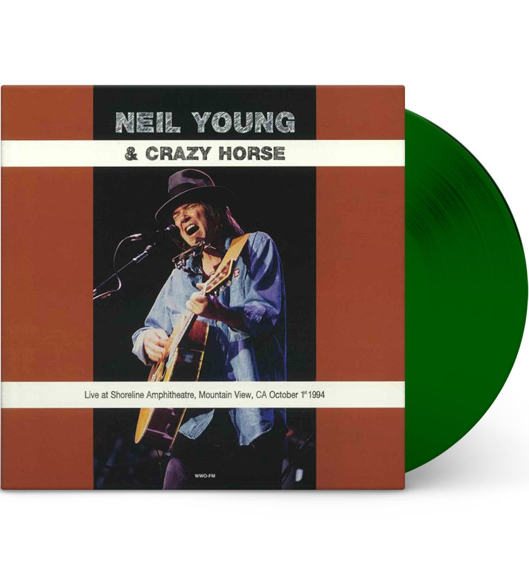 Neil Young and Crazy Horse Live at Shoreline Amphitheatre 1994 12 Inch Album 180g Translucent Green Vinyl