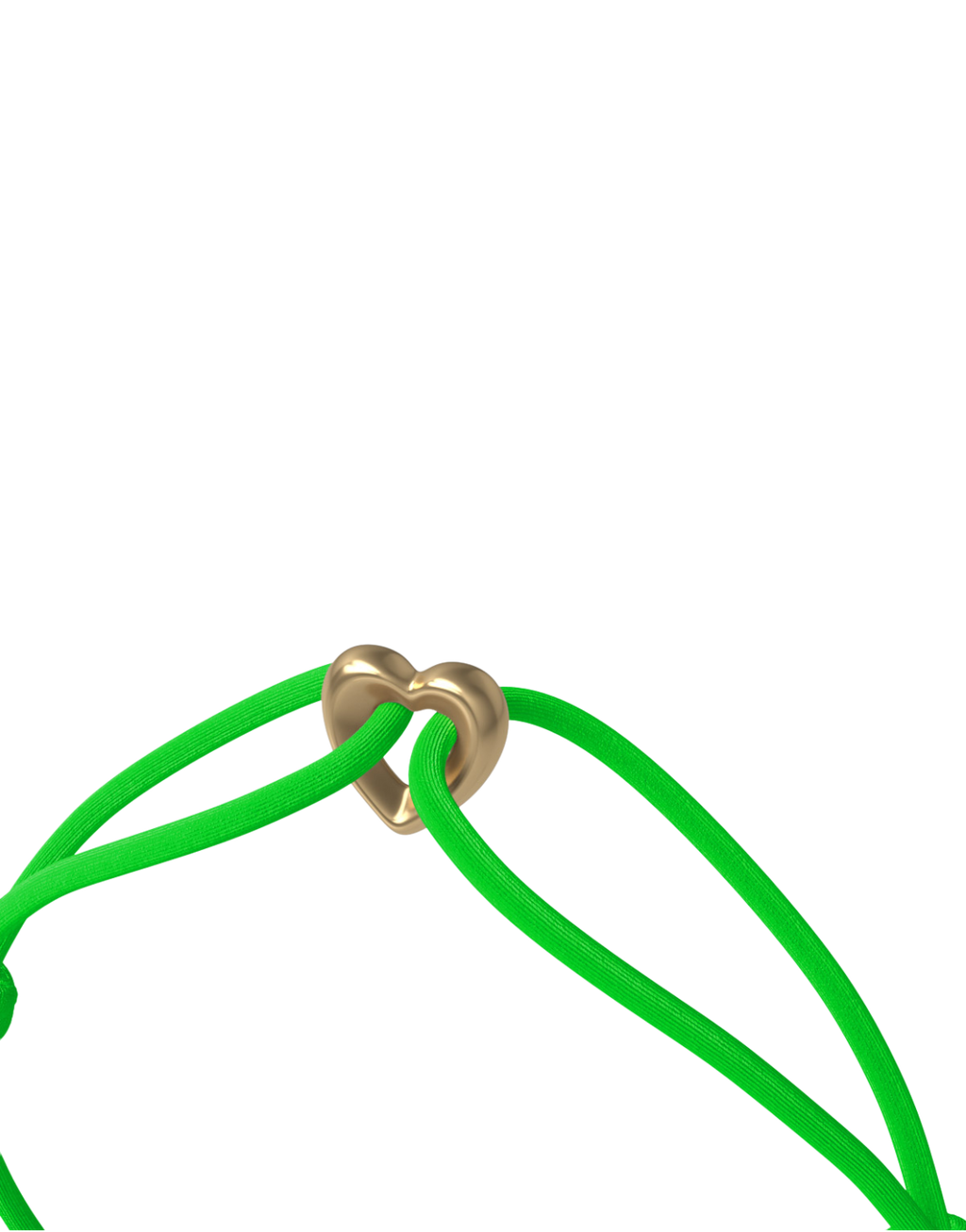 Golden Heart Cord Bracelet