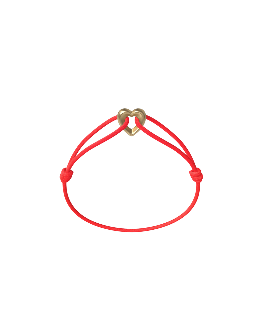 Golden Heart Cord Bracelet