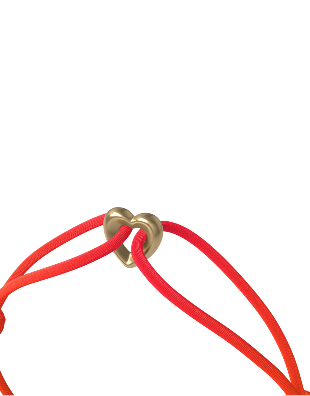 Golden Heart Cord Bracelet