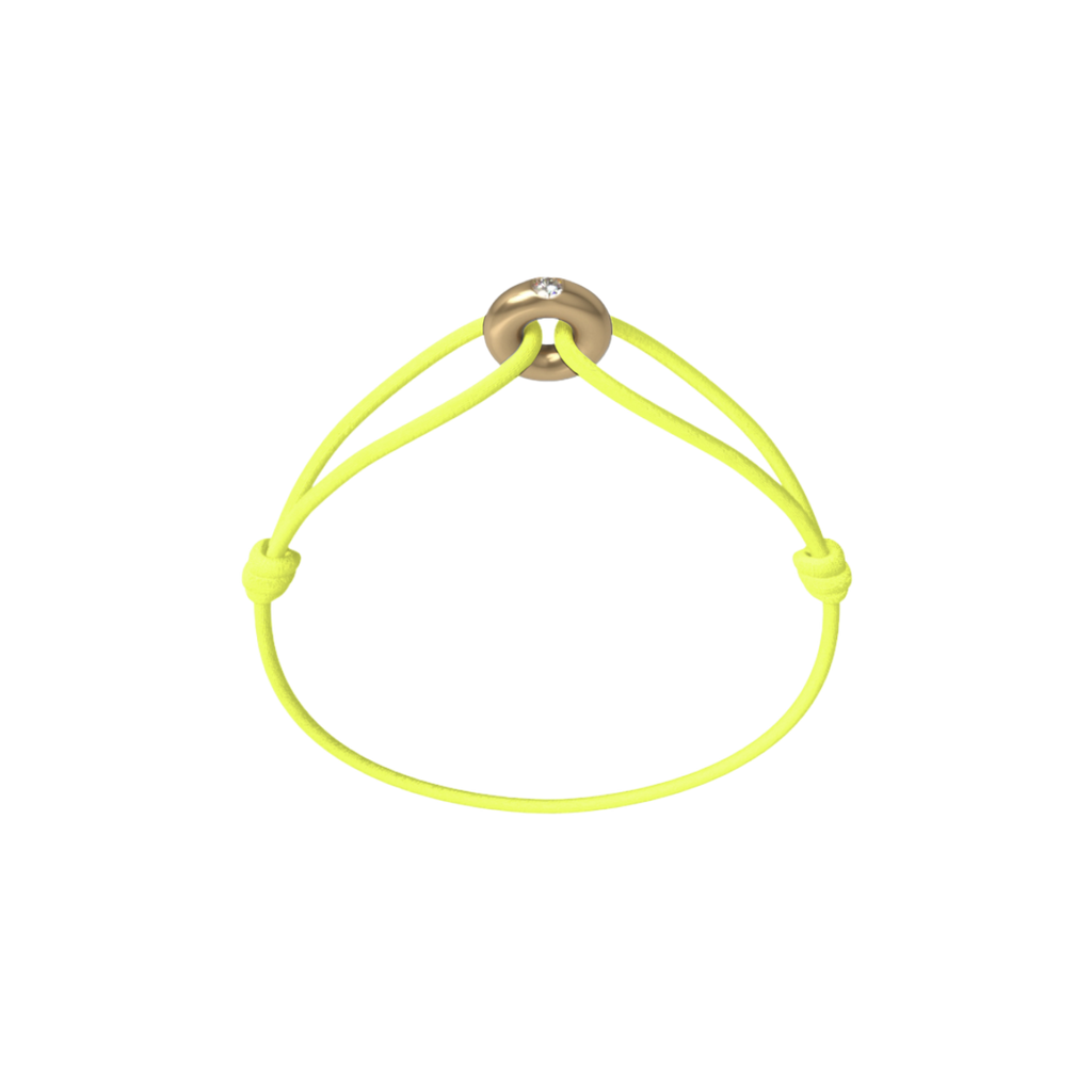 Mini Golden Soho Diamond Cord Bracelet