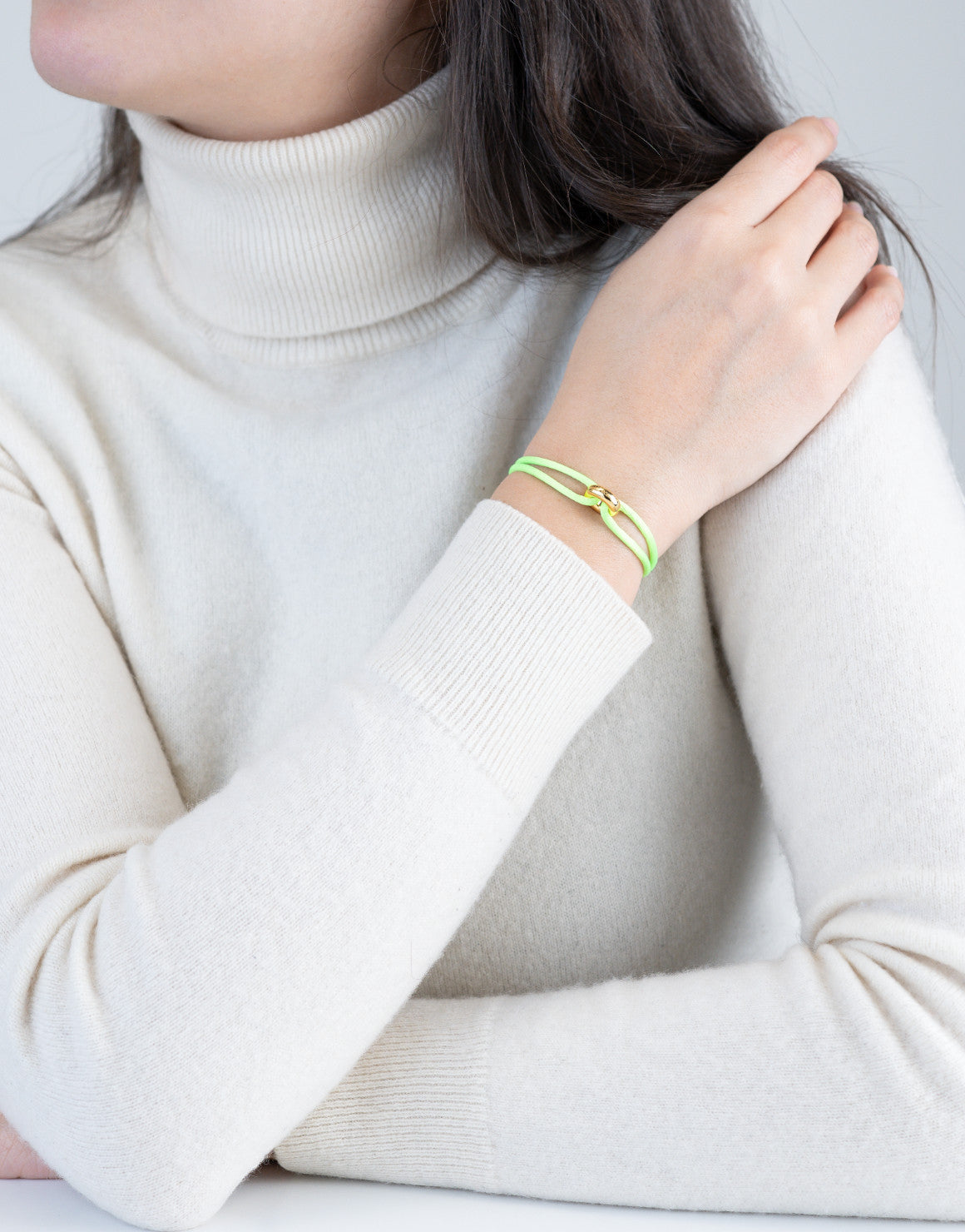 Golden Cord Bracelet Handcrafted in Sterling Silver