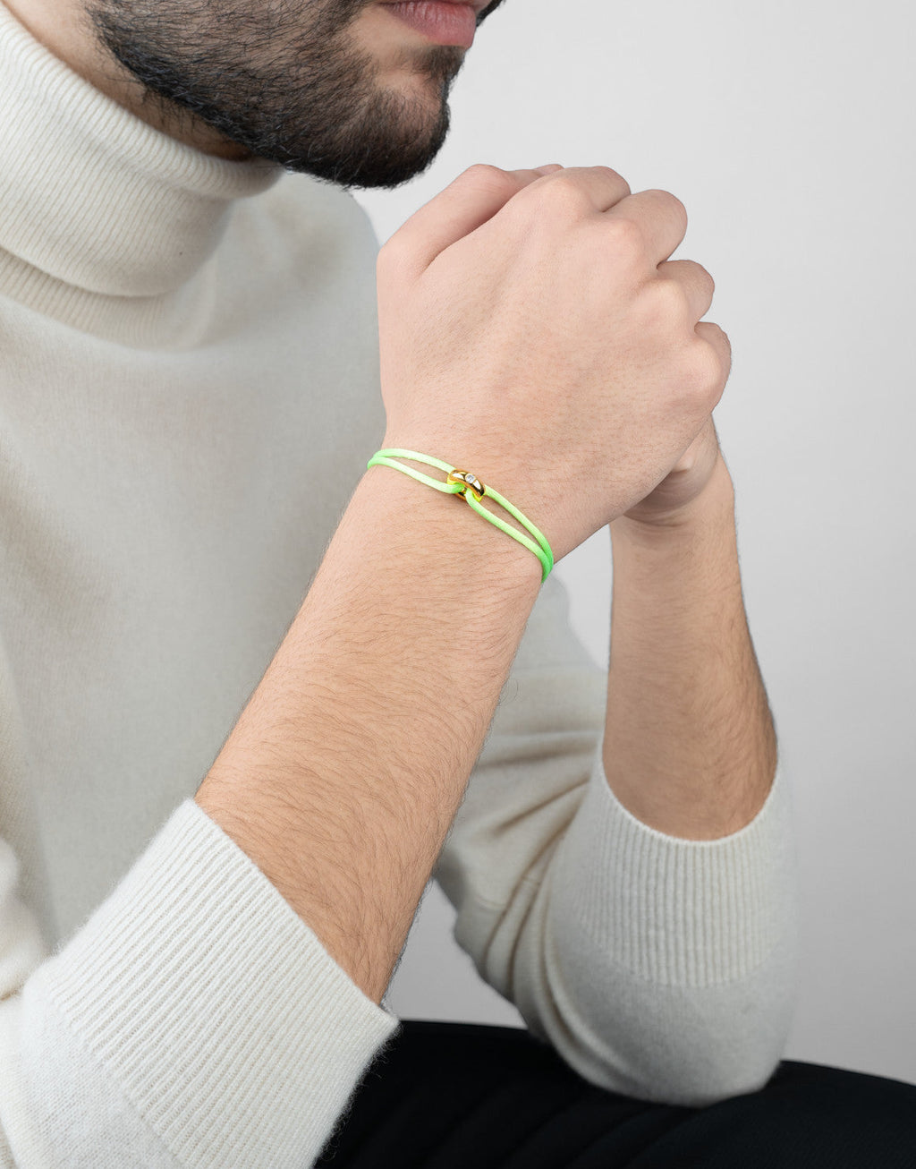 Golden Diamond Cord Bracelet