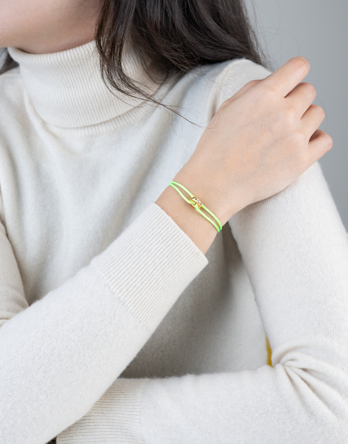 Mini Golden Soho Diamond Cord Bracelet