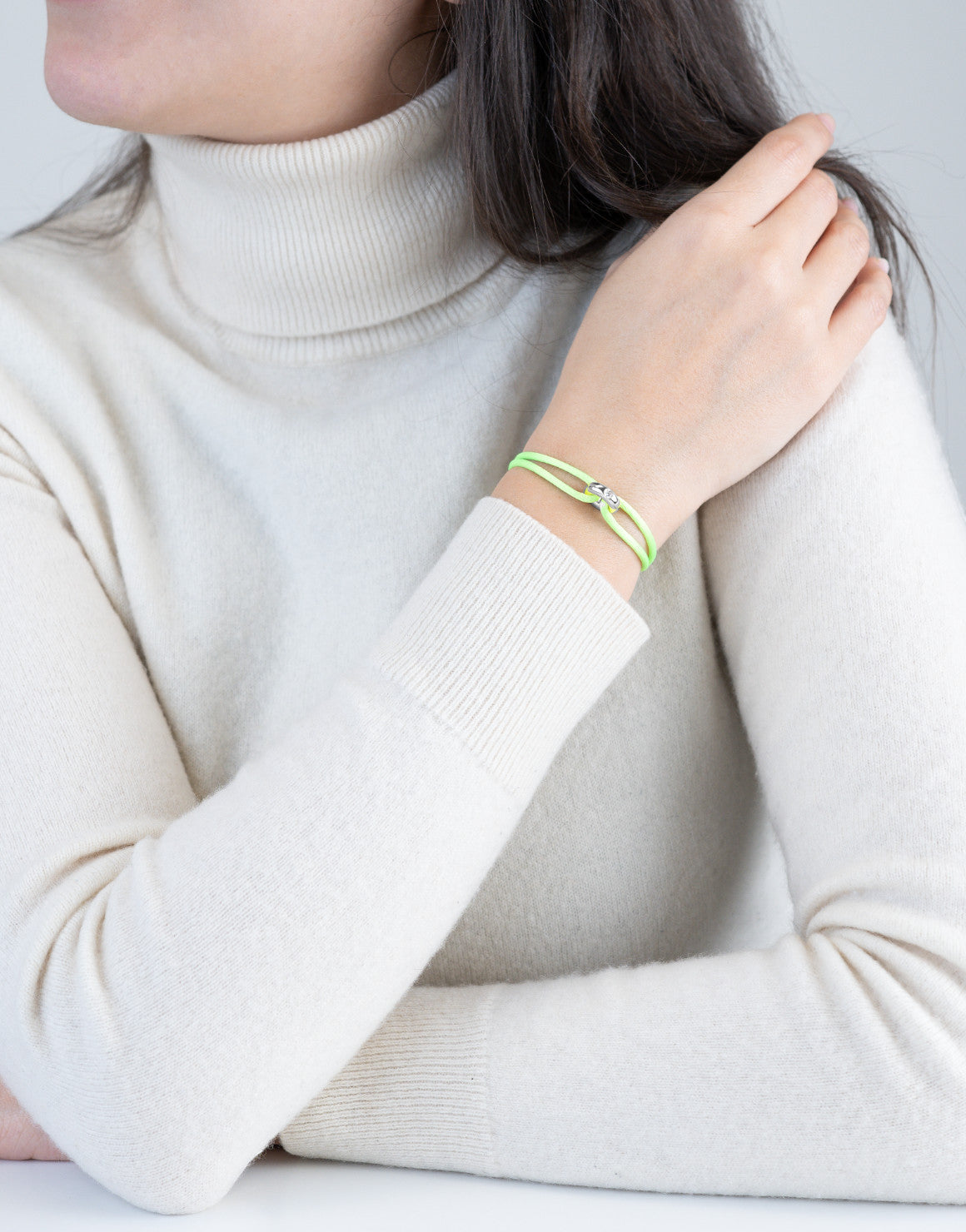 Silver Soho Diamond Cord Bracelet