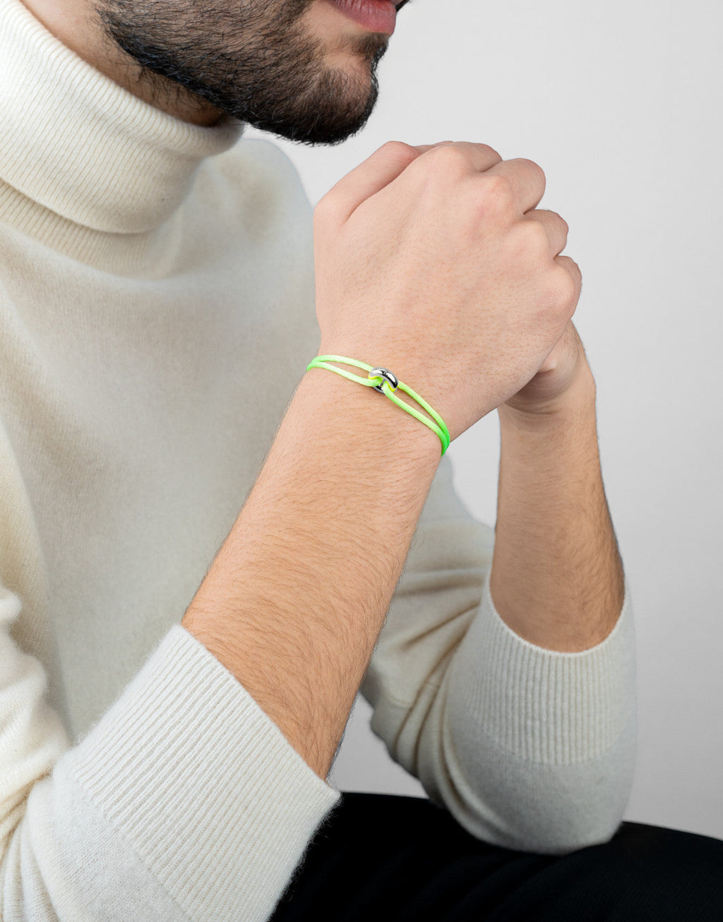 Silver Soho Cord Bracelet