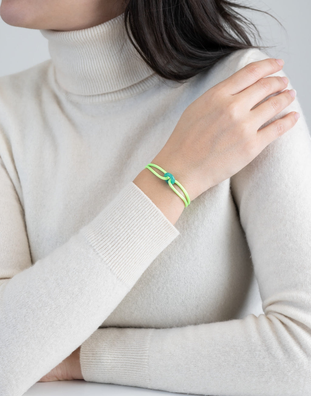 Soho Cord Bracelet with Jade Stone