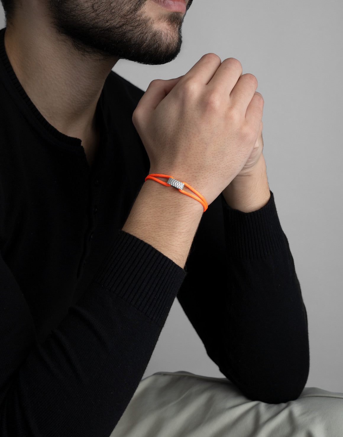 Regent Cord Bracelet in Sterling Silver