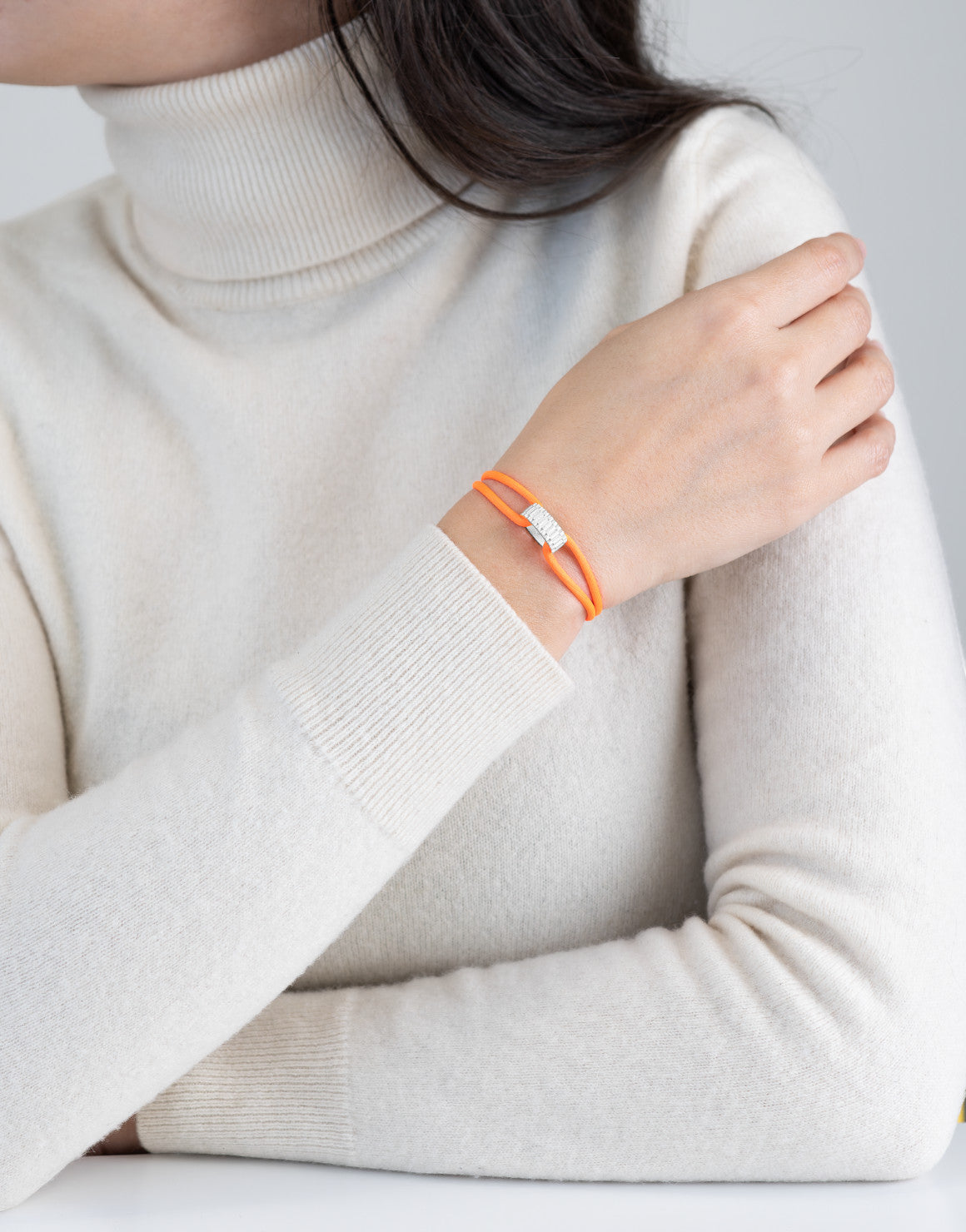 Regent Cord Bracelet in Sterling Silver