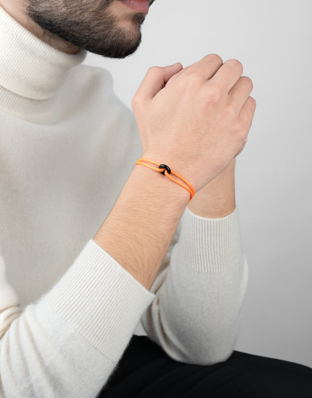 Black Onyx Cord Bracelet