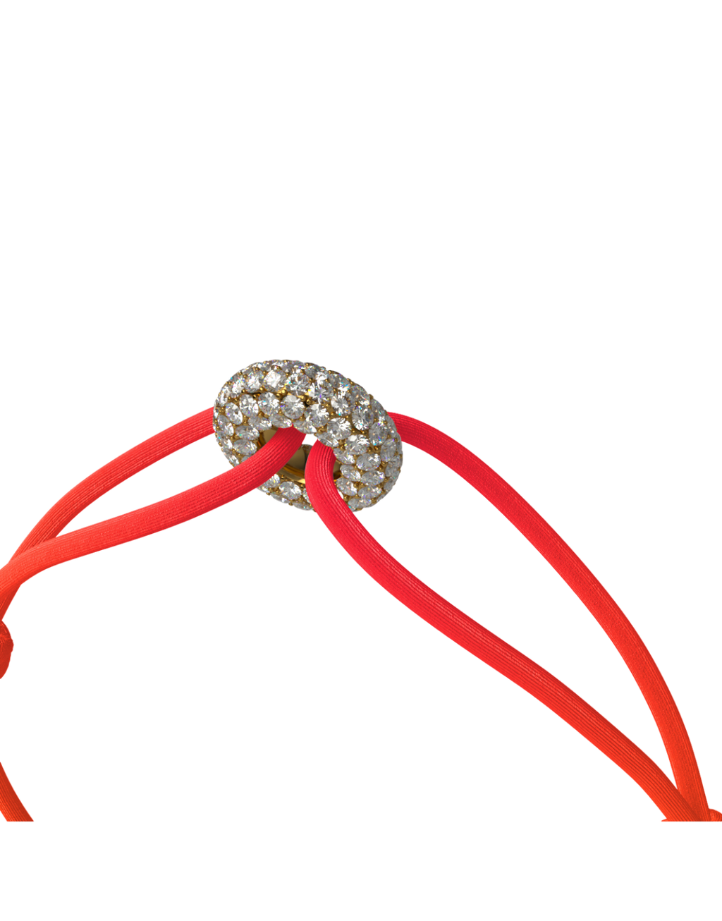 Mini Golden Soho Pave Cord Bracelet