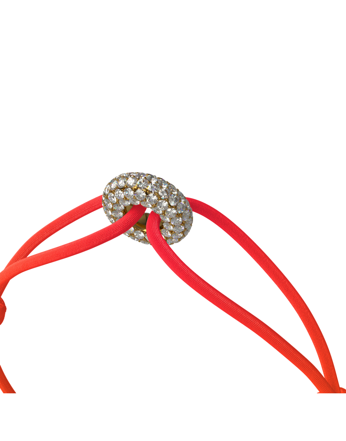 Mini Golden Soho Pave Cord Bracelet