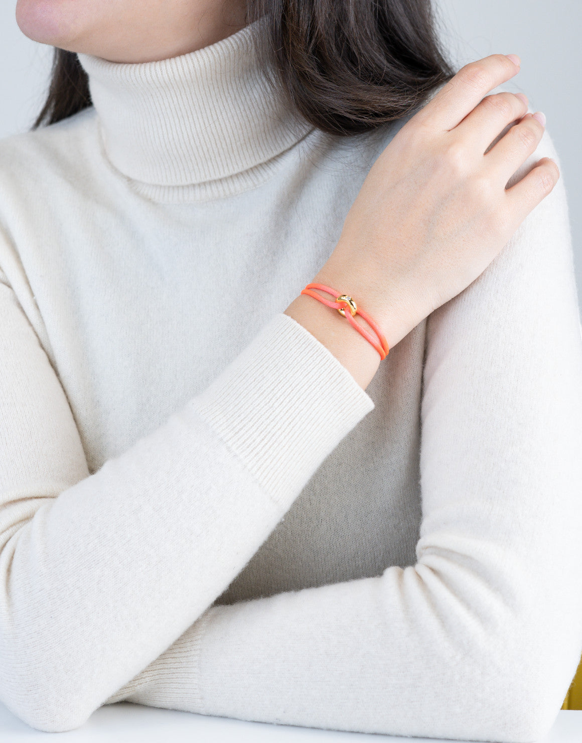 Golden Diamond Cord Bracelet