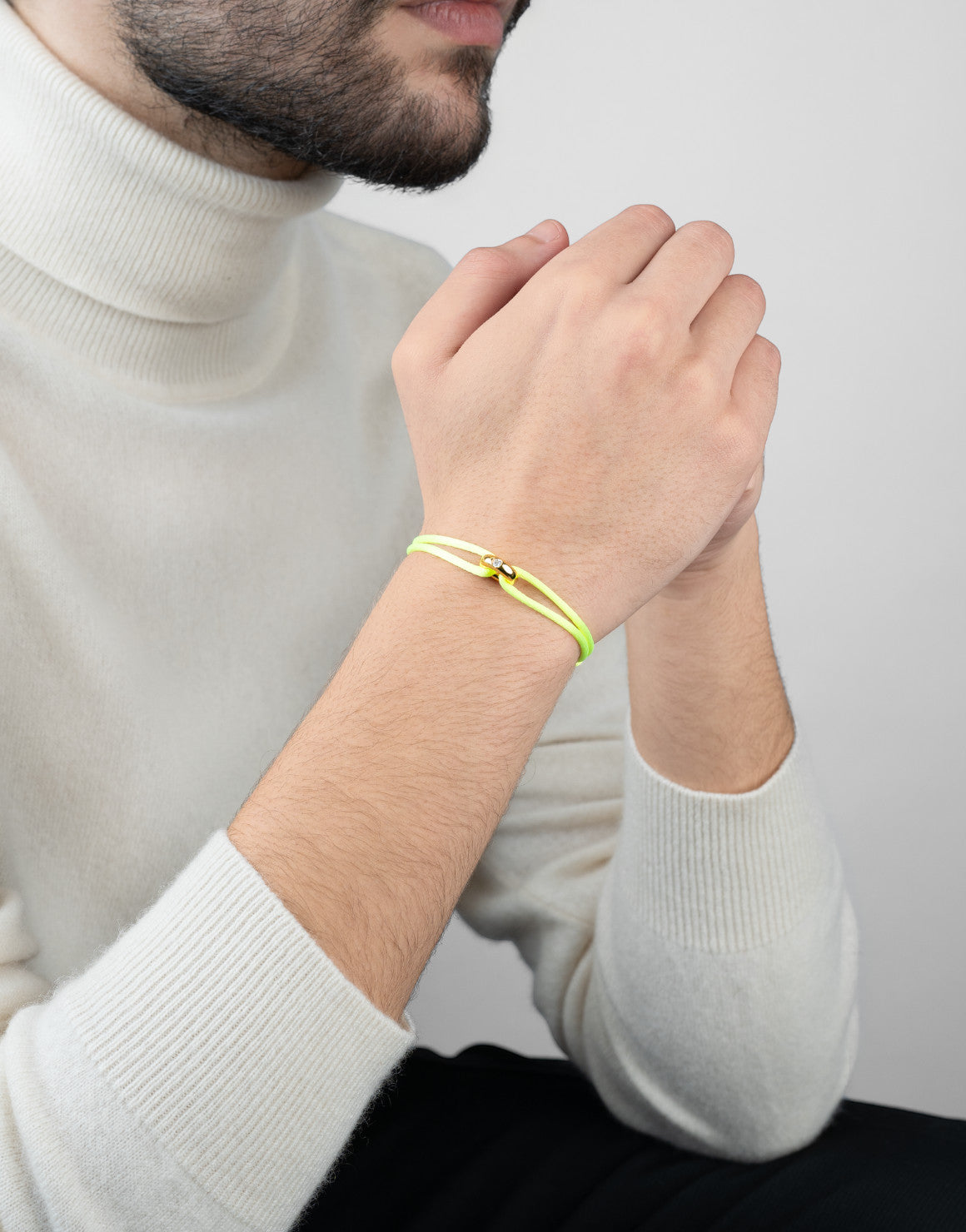 Golden Diamond Cord Bracelet