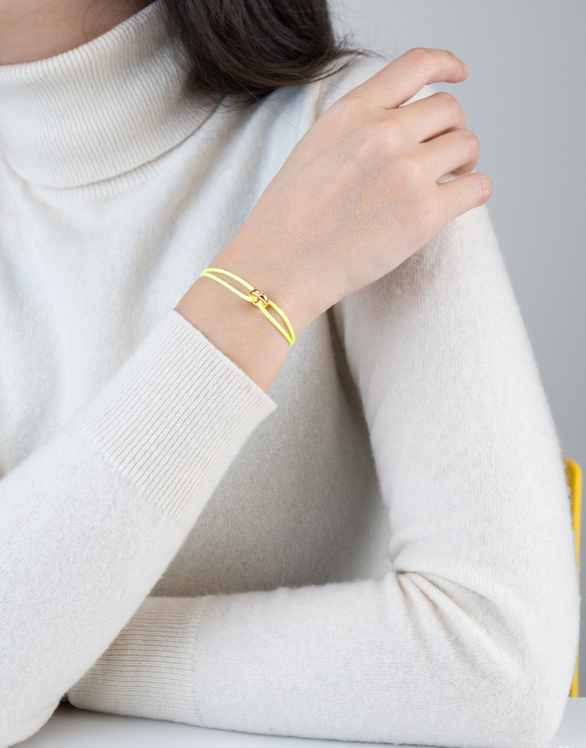 Mini Golden Soho Diamond Cord Bracelet