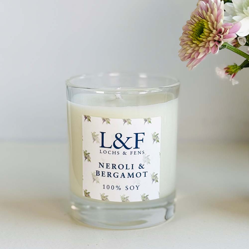 Single Wick Soy Candle - Neroli & Bergamot