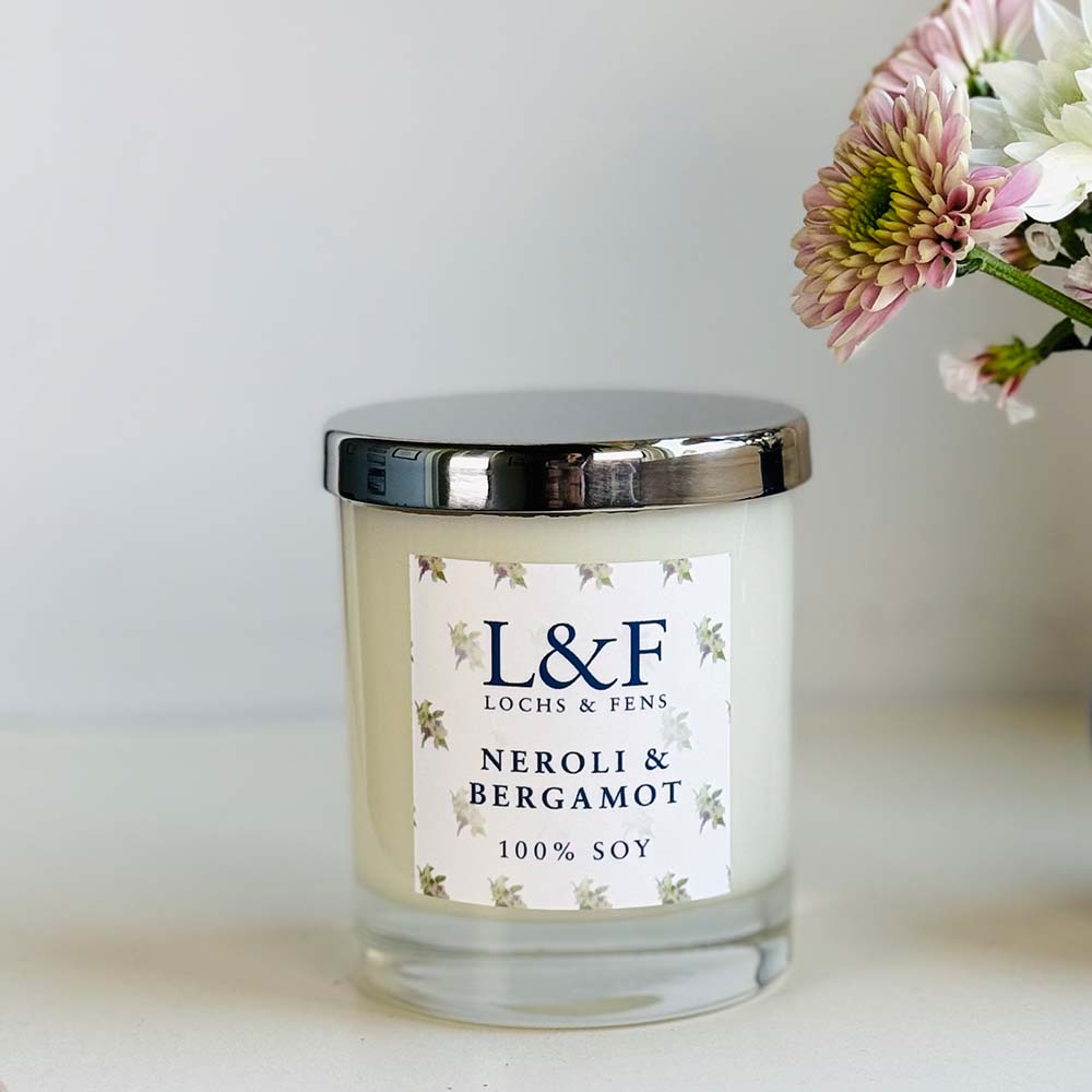 Single Wick Soy Candle - Neroli & Bergamot