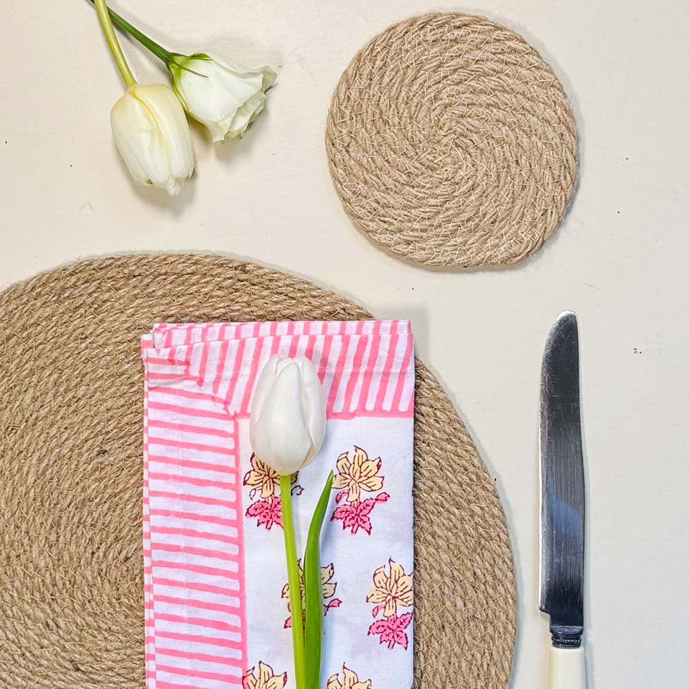 Seagrass Coasters - Neutral  (Set of 4)