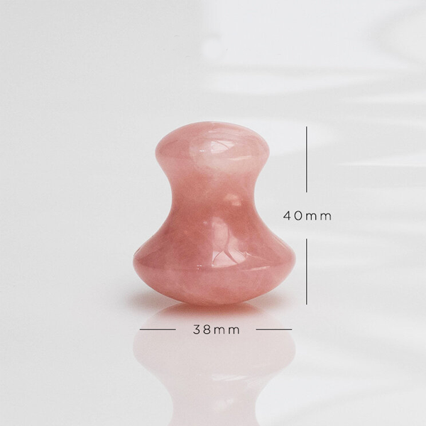 Rose Quartz Gua Sha Stone Set for Eyes
