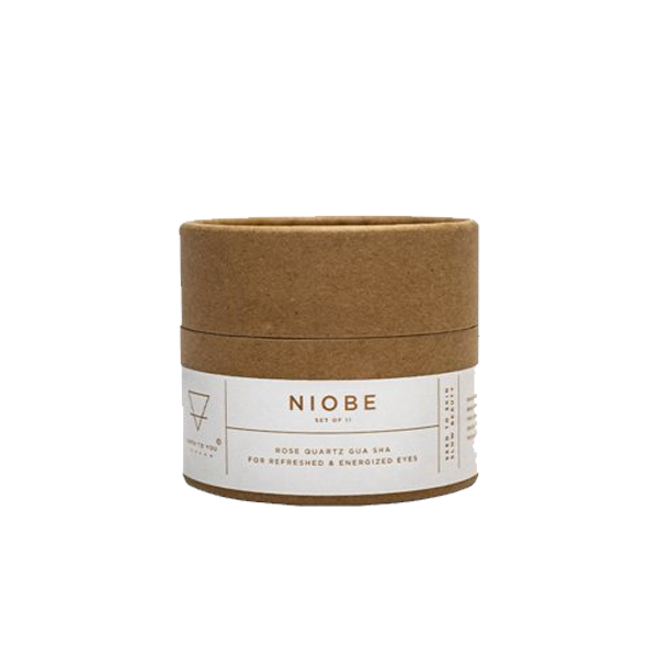 Rose Quartz Gua Sha Stone Set for Eyes