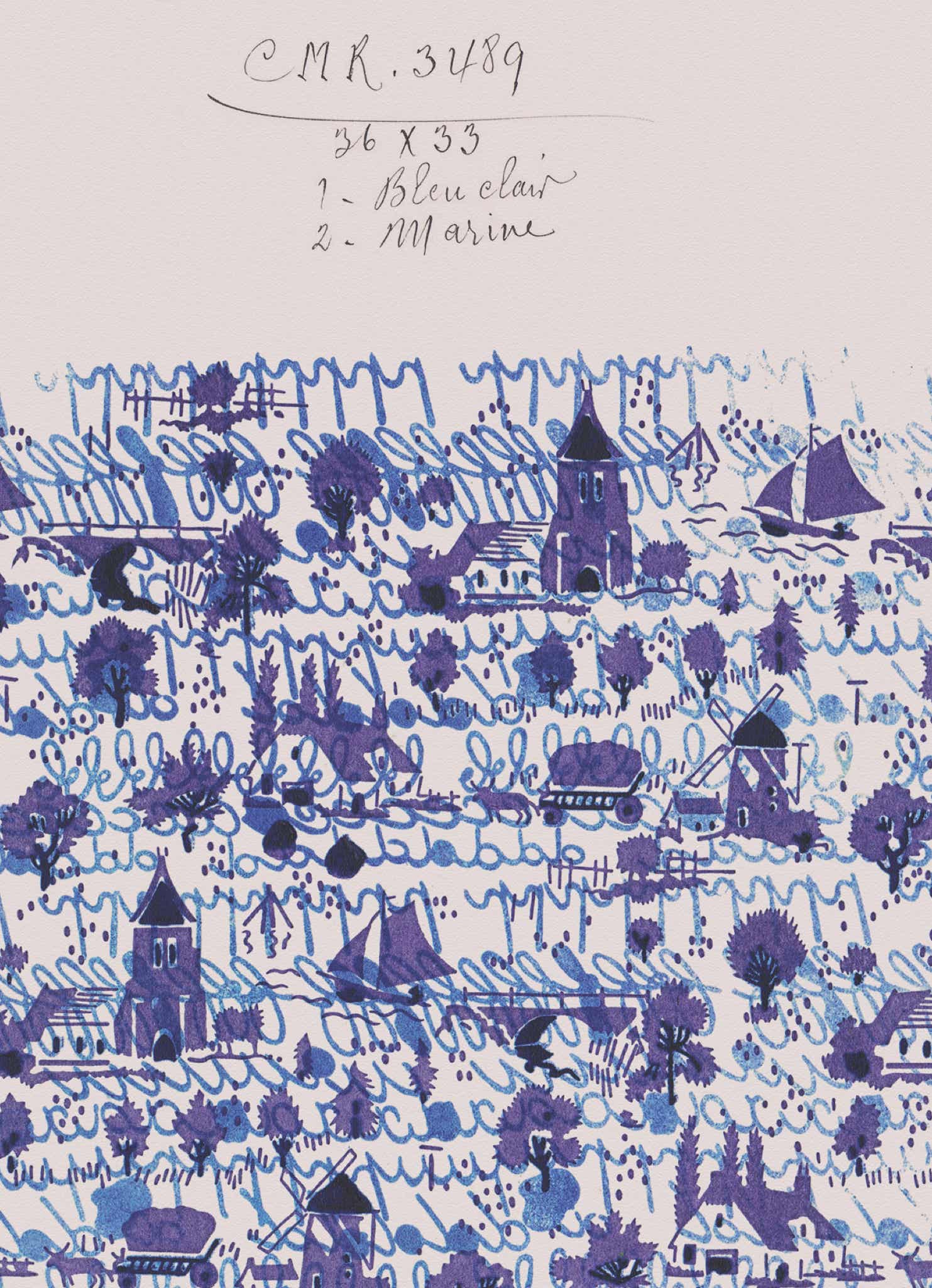 Nordic Blues Vintage Archive Poster Print