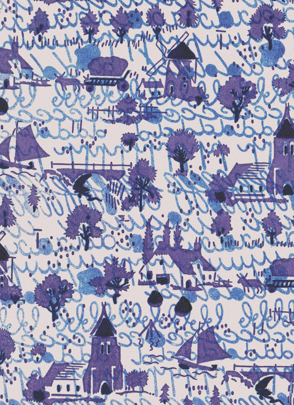 Nordic Blues Vintage Archive Poster Print