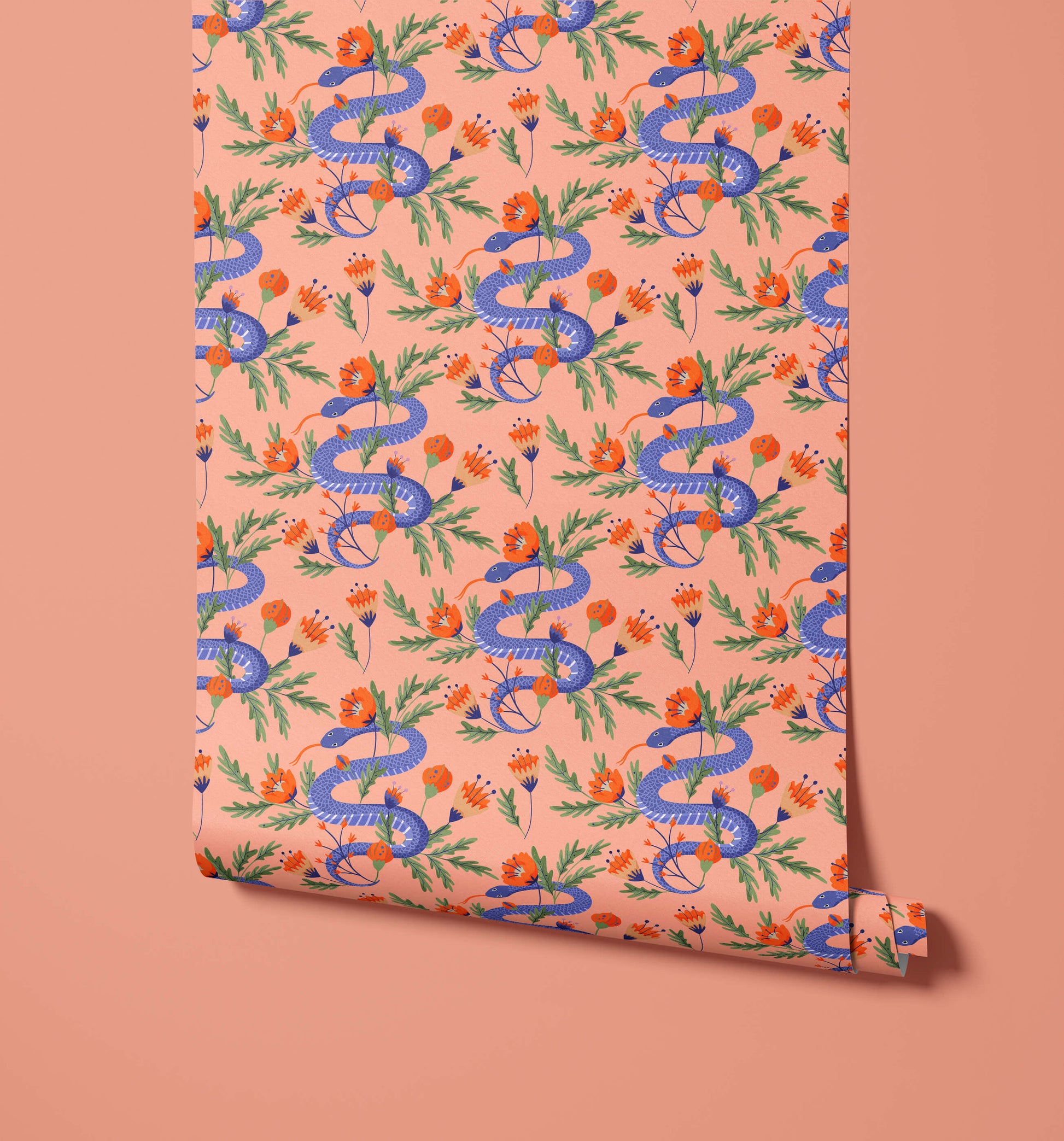 Colourful Snake Wallpaper