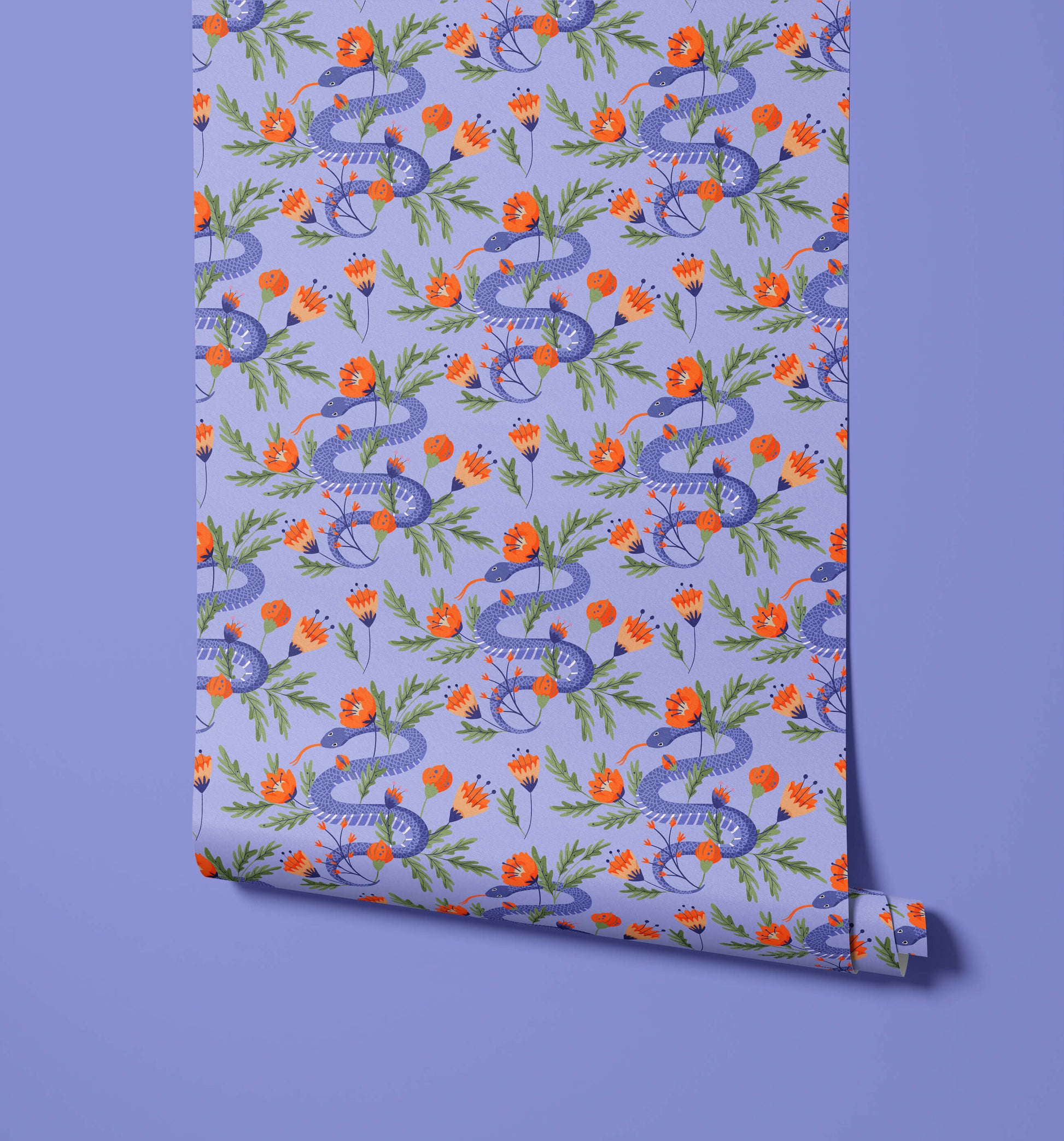 Colourful Snake Wallpaper