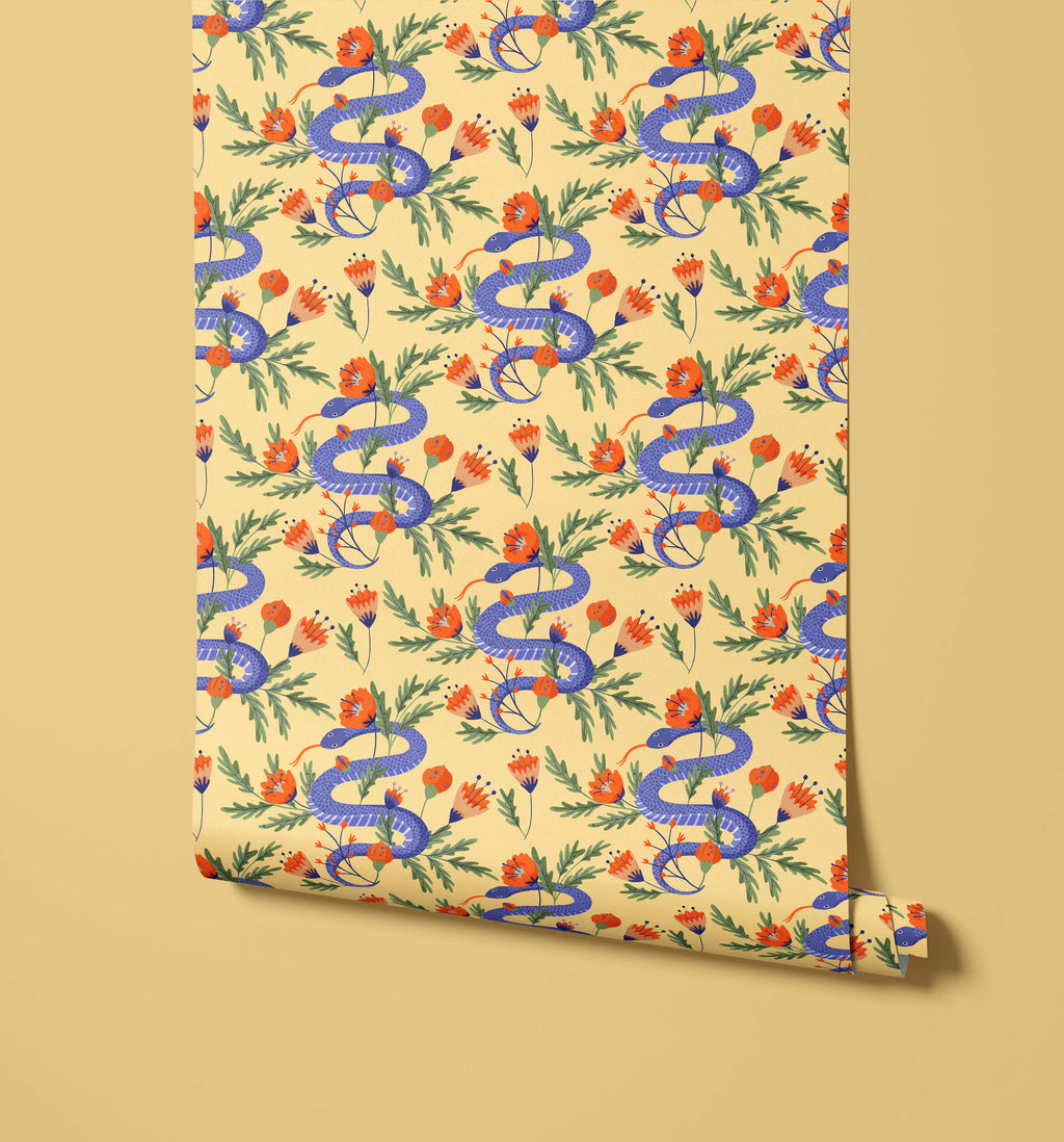 Colourful Snake Wallpaper