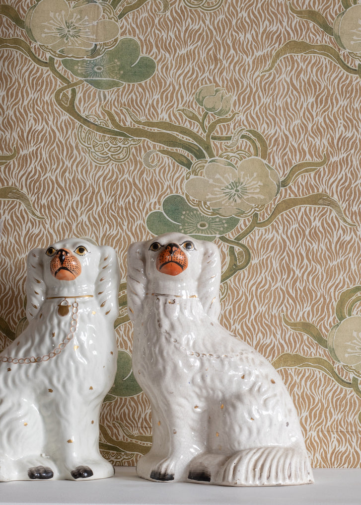 Nouveau Blossom Gold Wallpaper