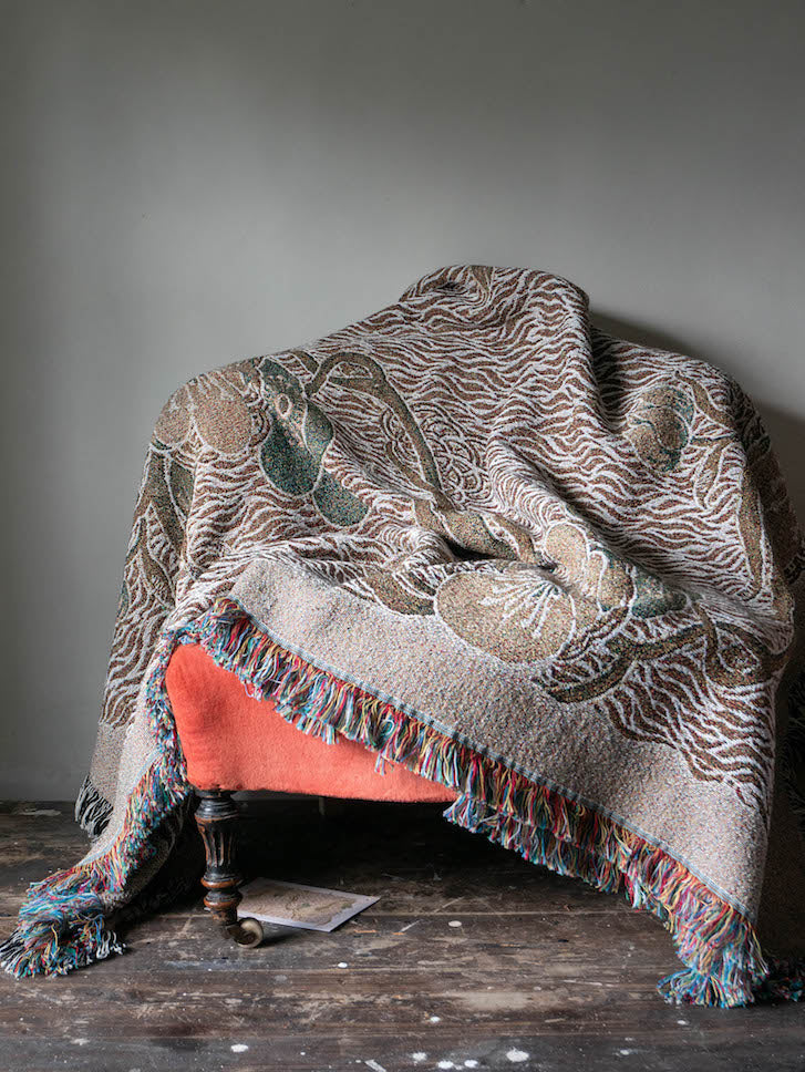 Nouveau Blossom Woven Blanket Pre Order