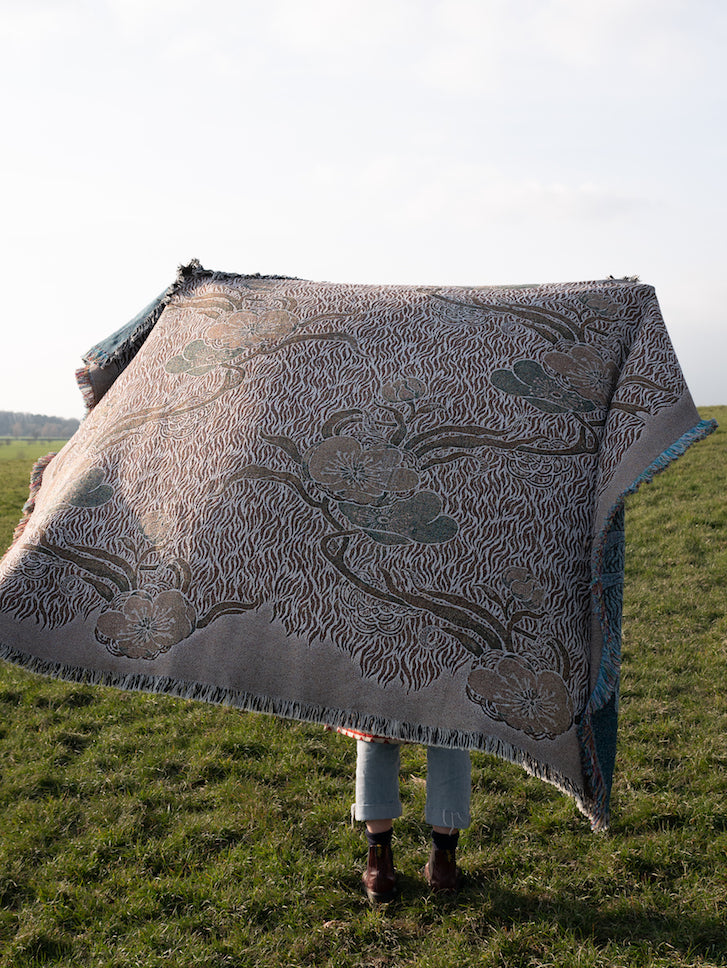 Nouveau Blossom Woven Blanket Pre Order